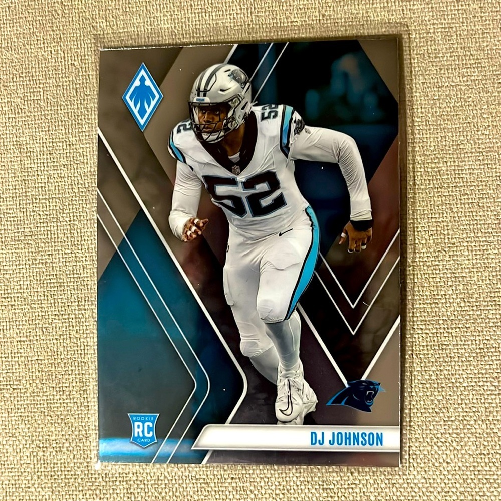 DJ Johnson 2023 Panini Phoenix Football Card #180 Carolina Panthers Rookie NFL